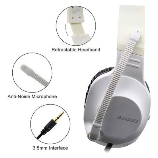 Sades Spirits Gaming Headset SA-721 - White